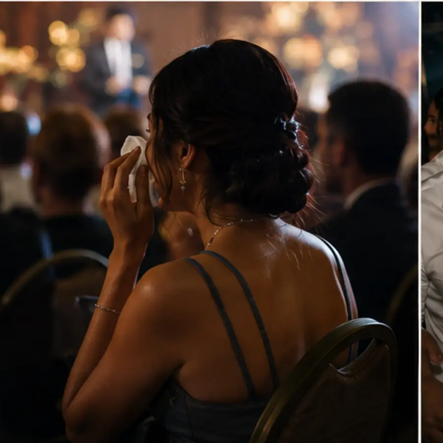 A guest watching an intimate celebration from the back row